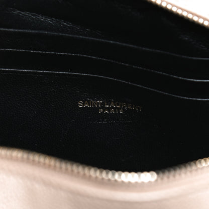 Saint Laurent Grain De Poudre Matelasse Monogram Mini Lou Camera Bag Dark Beige 6 of 14