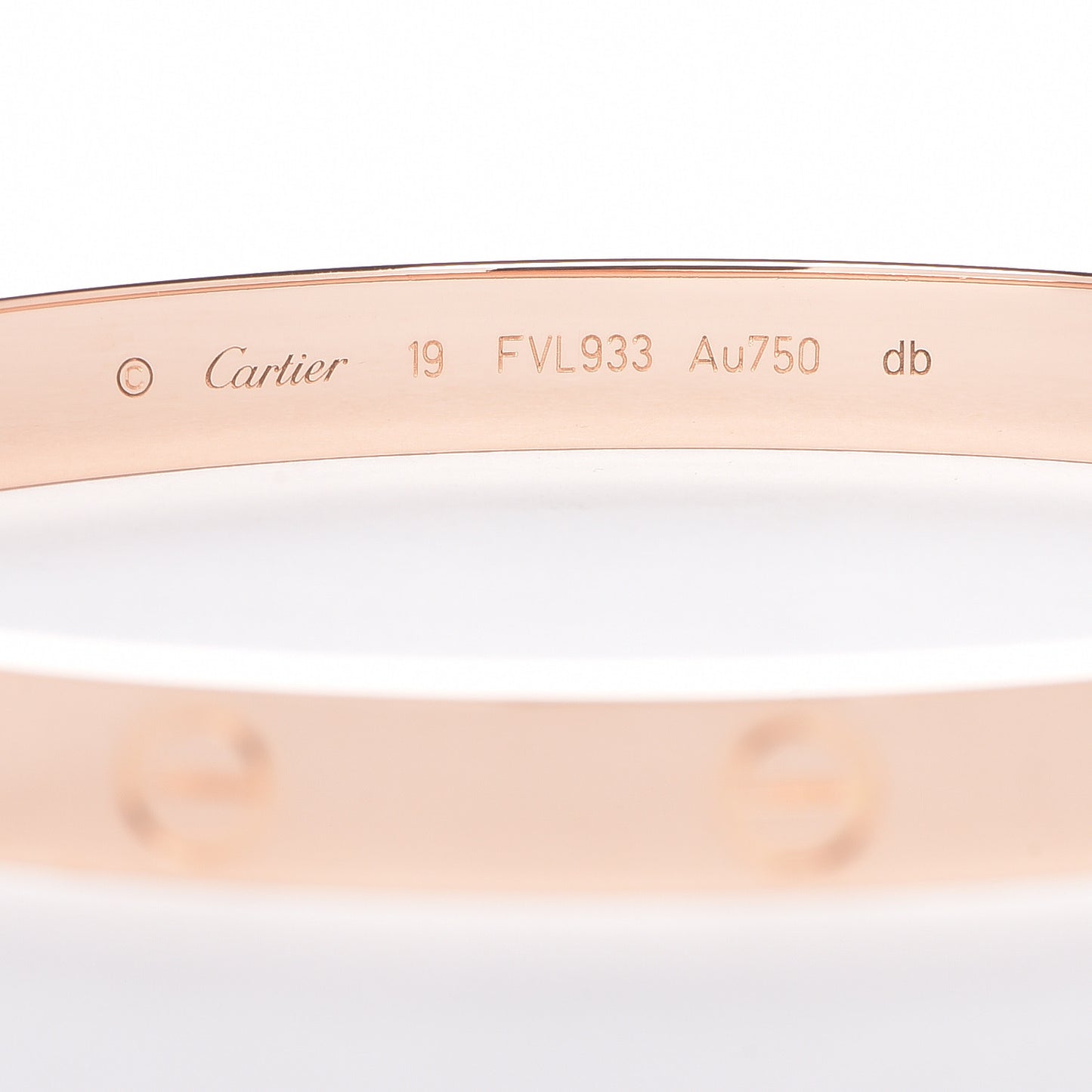 18K Pink Gold LOVE Bracelet 19