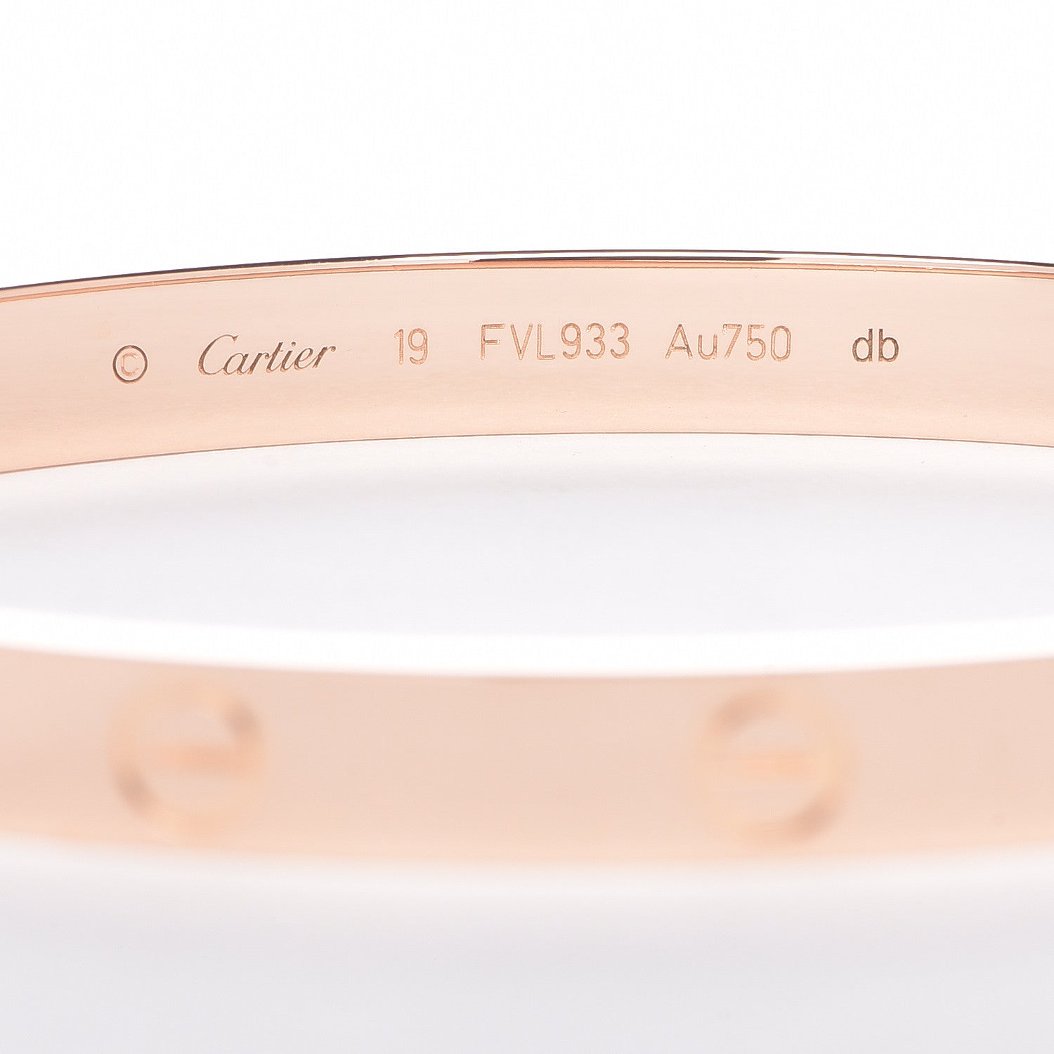 Cartier 18K Pink Gold LOVE Bracelet 19 4 of 5