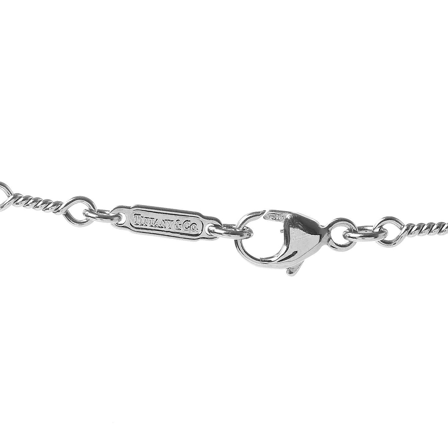 Platinum Diamond Heart Drop Pendant Necklace
