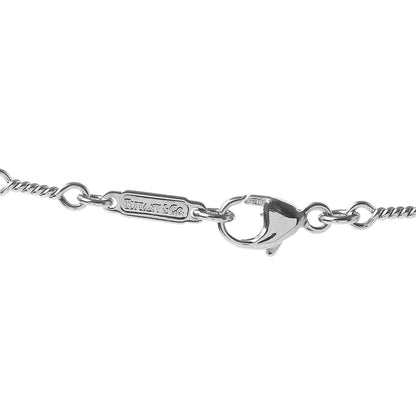 Tiffany Platinum Diamond Heart Drop Pendant Necklace 7 of 7