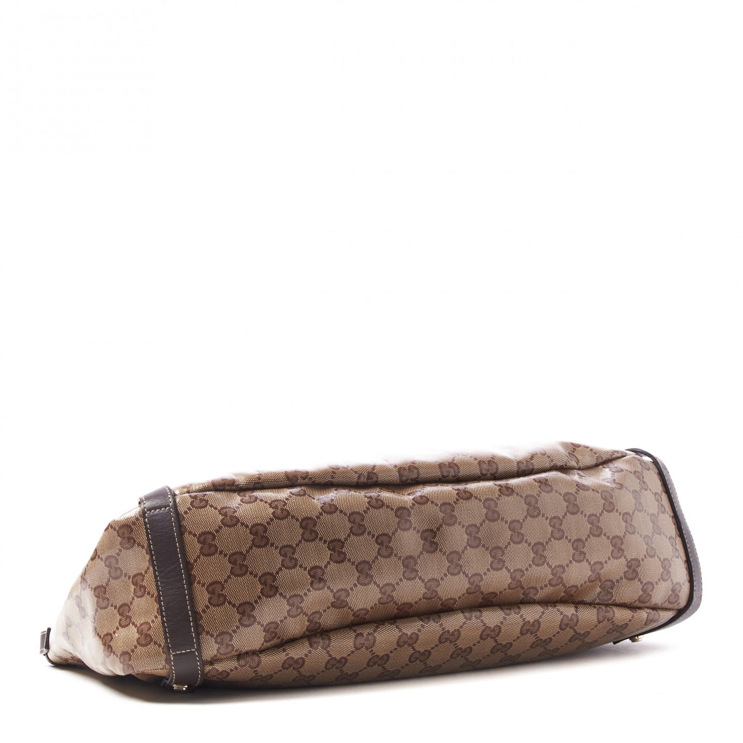 Crystal Monogram Medium Abbey Shoulder Bag Dark Brown