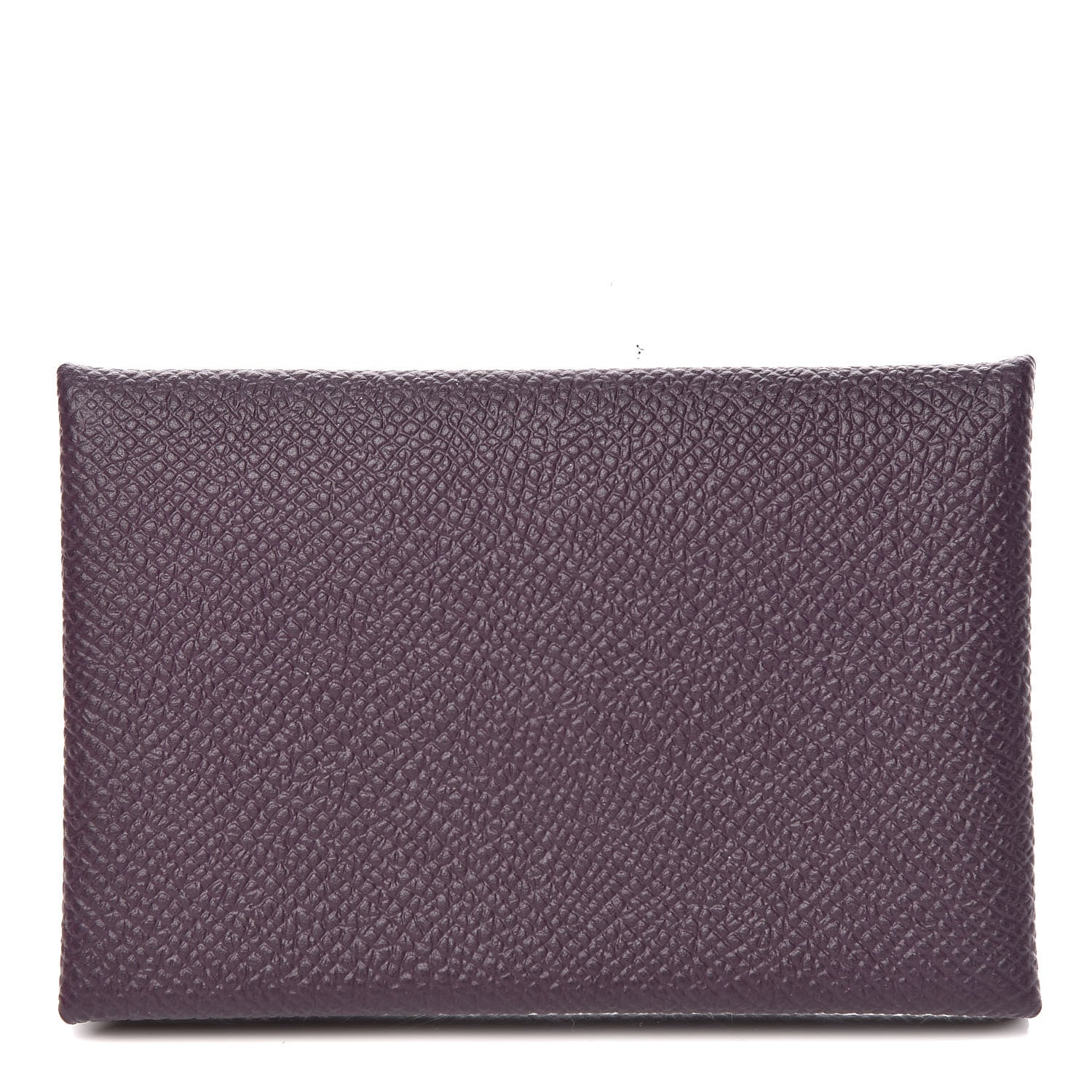 Hermes Epsom Calvi Card Case Raisin 1 of 8