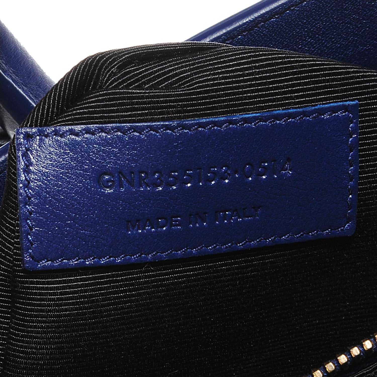 Saint Laurent Calfskin Small Sac De Jour New Marine 7 of 7