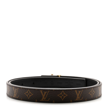 Louis Vuitton Calfskin Monogram 20mm LV Iconic Reversible Belt 85 34 Black 3 of 6