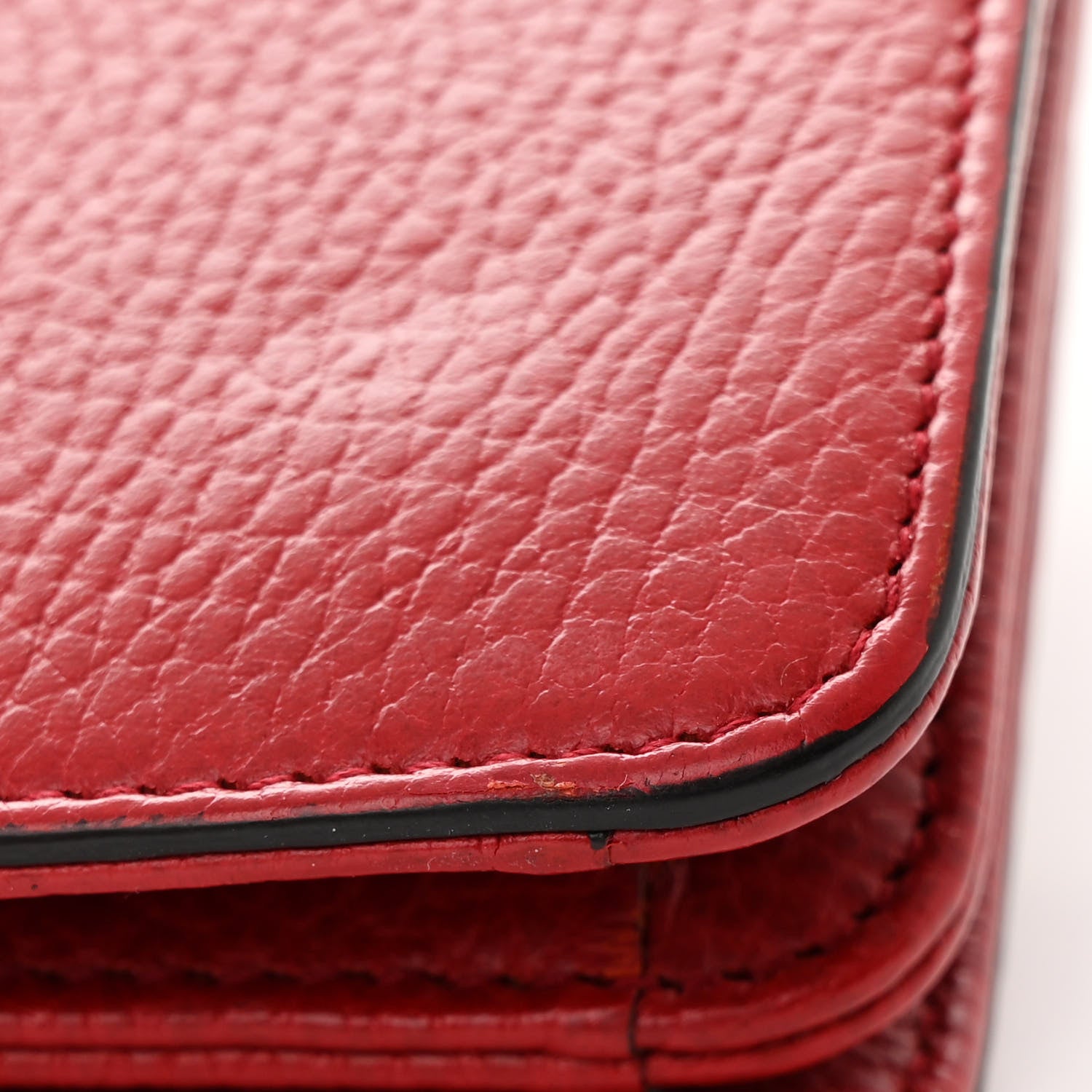 Gucci Dollar Calfskin Small Interlocking G Shoulder Bag Red 12 of 12