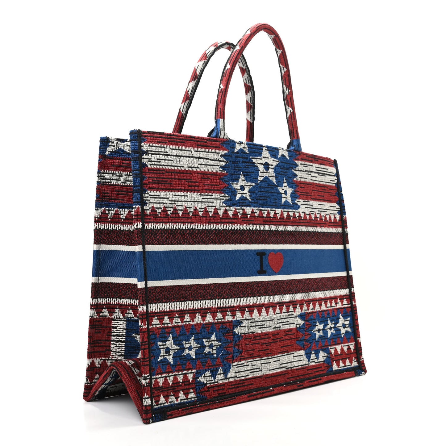 Canvas Embroidered Exclusive US Book Tote Multicolor