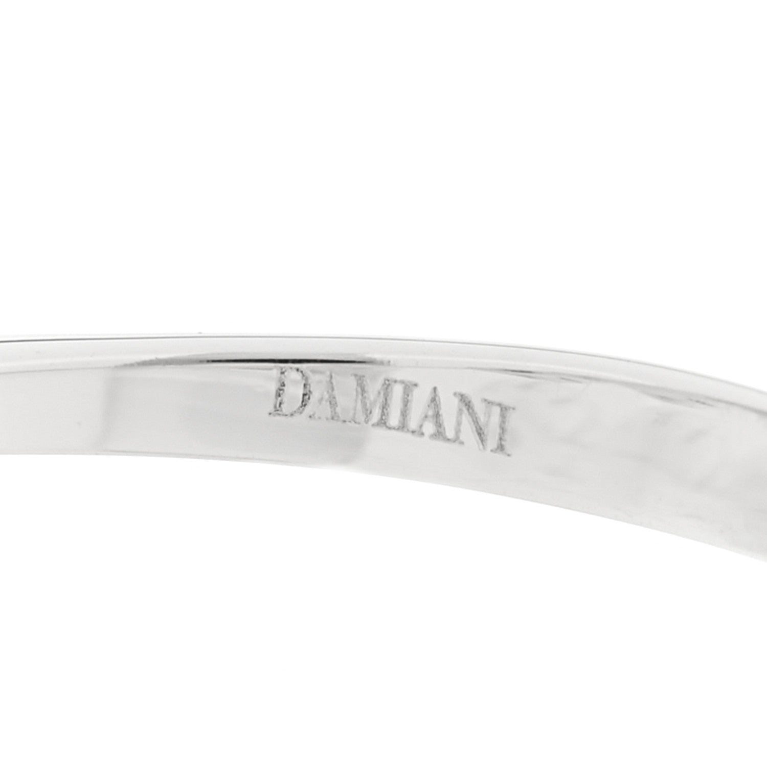 Damiani 18K White Gold Diamond Margherita Ring 53 6.25 4 of 5