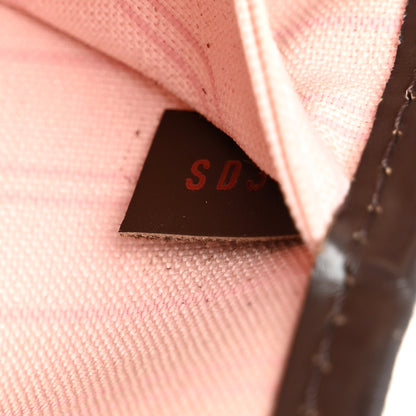 Louis Vuitton Damier Ebene Neo Neverfull MM Rose Ballerine 7 of 13