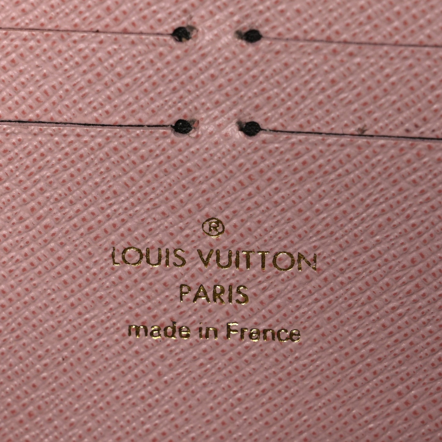 Damier Ebene Clemence Wallet Rose Ballerine