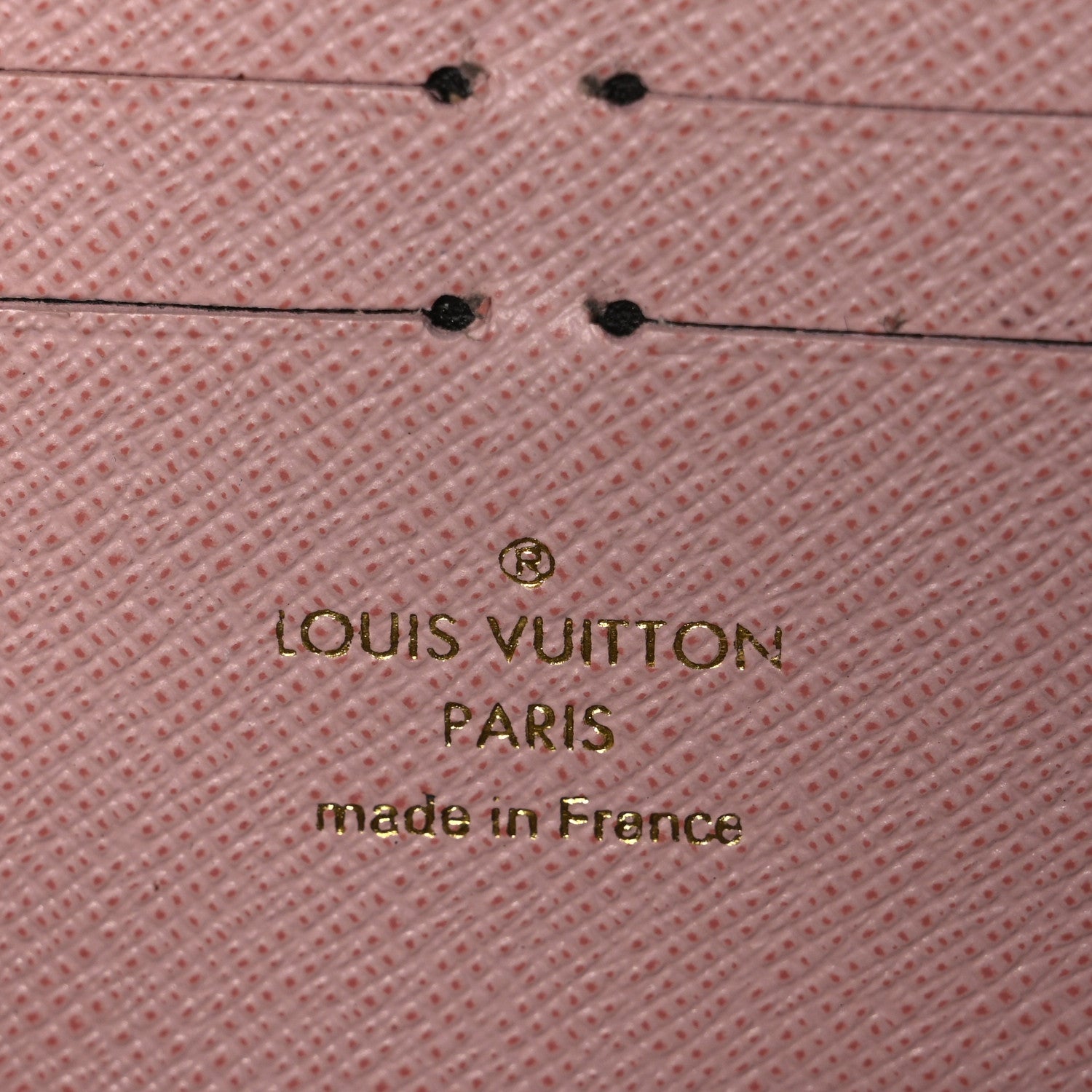 Louis Vuitton Damier Ebene Clemence Wallet Rose Ballerine 6 of 7