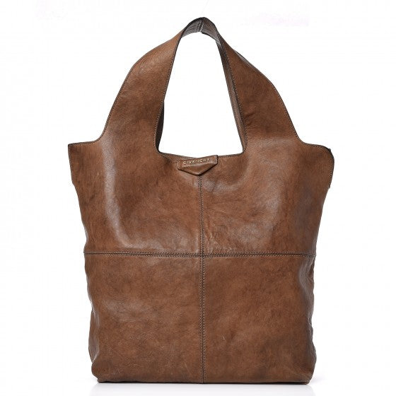 Lambskin George V Apron Bag Brown