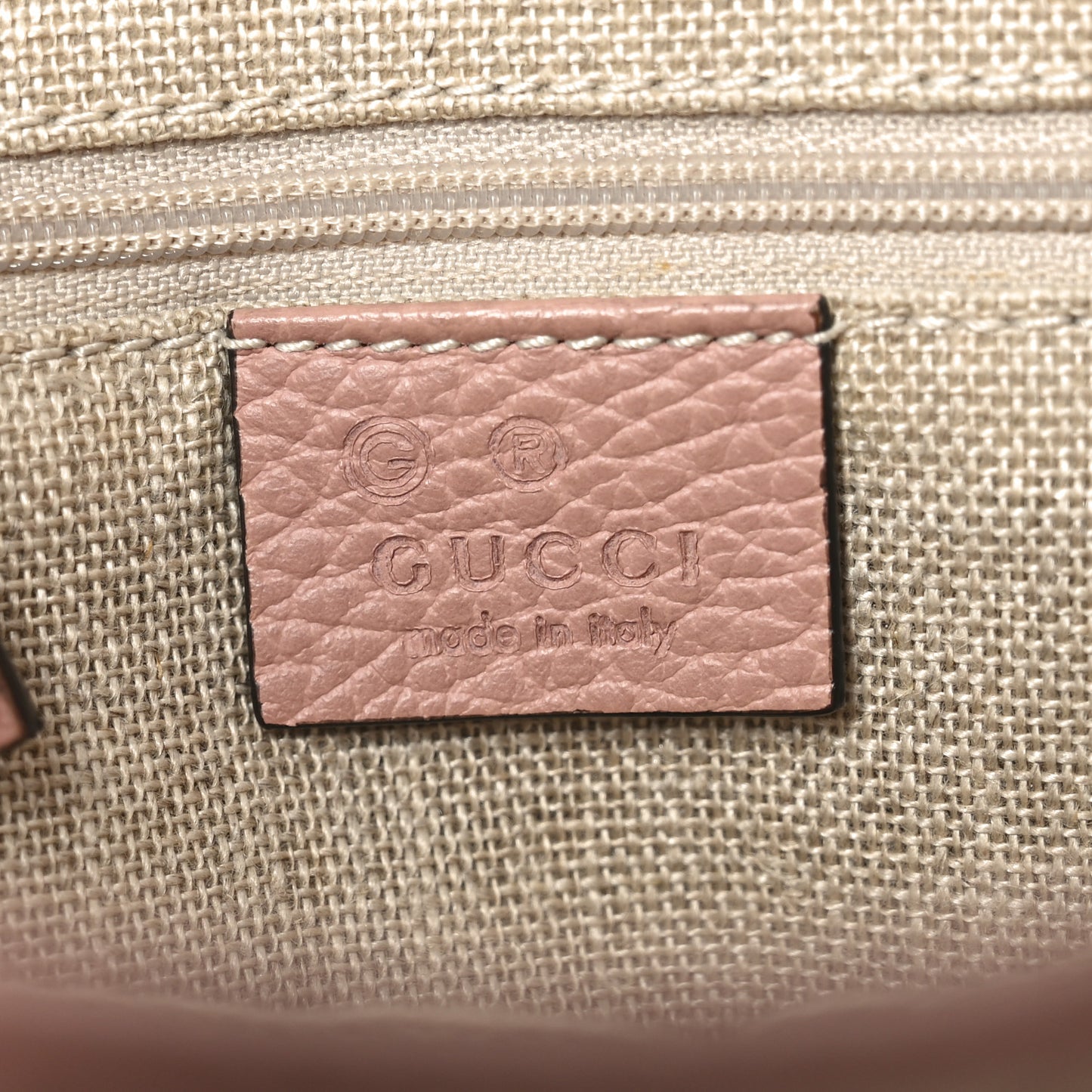 Monogram Small Bree Tote Beige Soft Pink