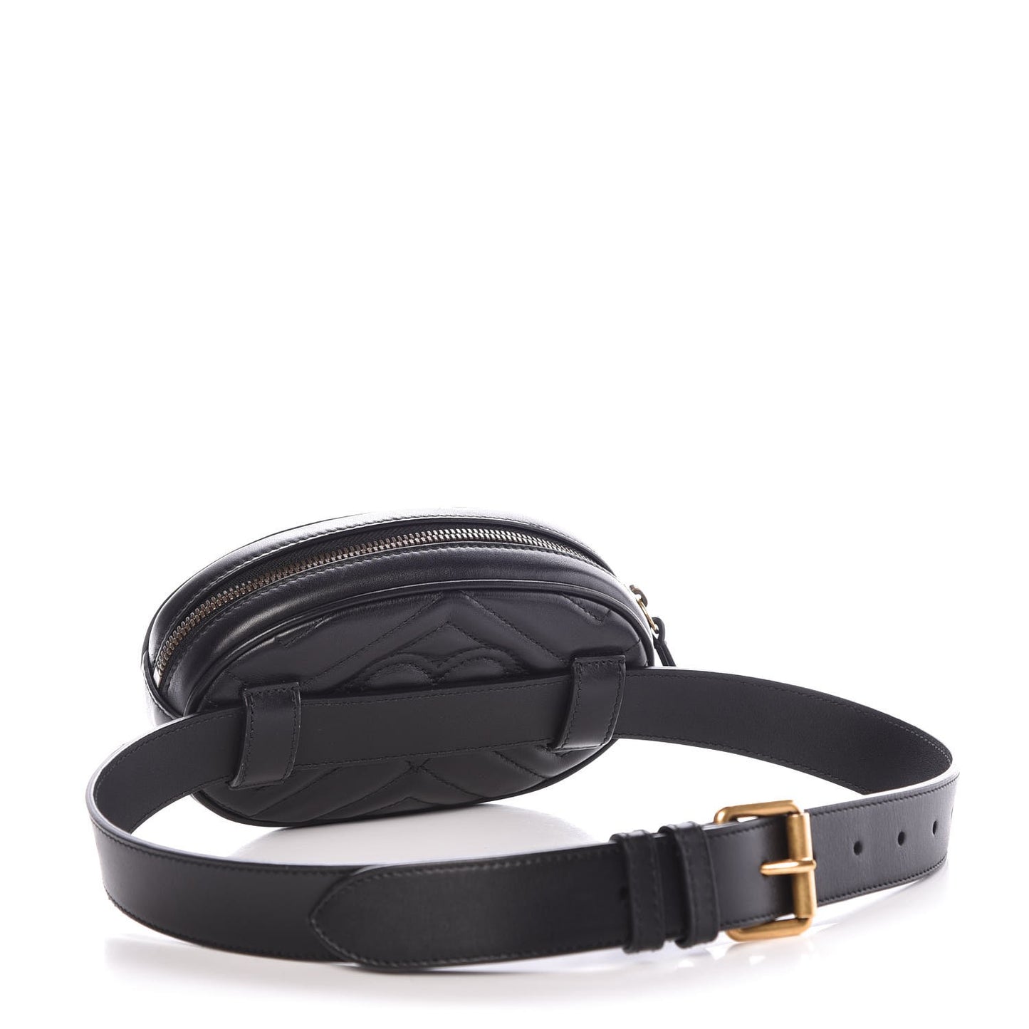 Calfskin Matelasse GG Marmont Belt Bag 75 30 Black