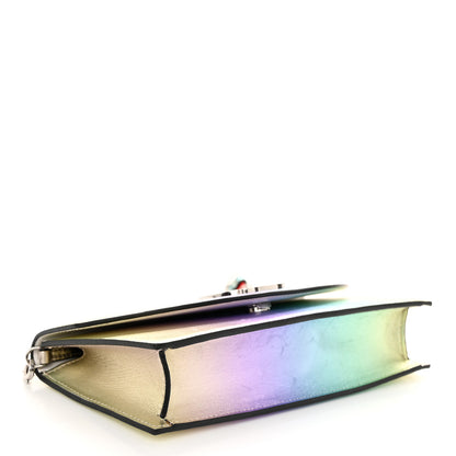 Christian Louboutin Metallic Nappa Loubi54 Crossbody Clutch Multicolor Silver 4 of 11