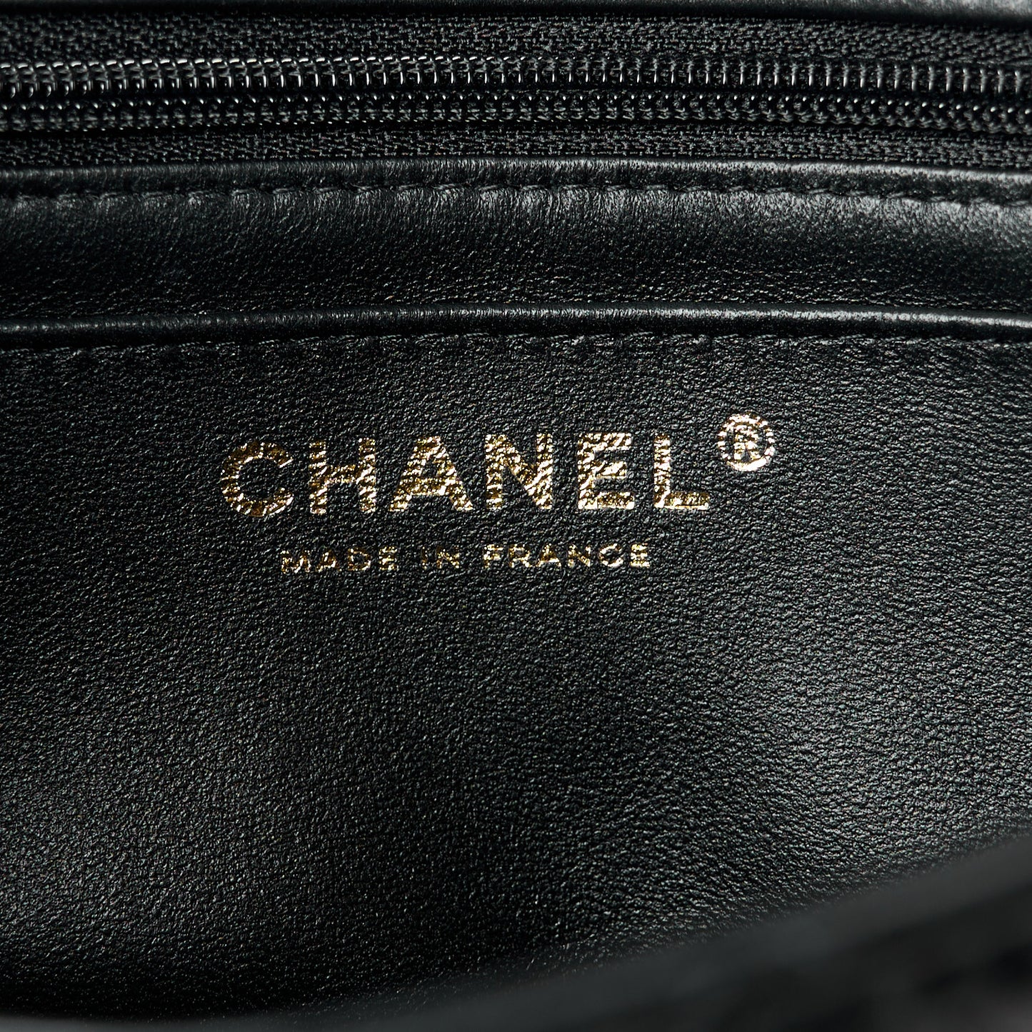 Lambskin Quilted Mini Top Handle Rectangular Flap Black