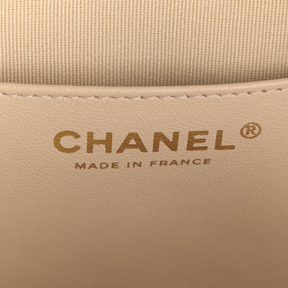 Chanel Metallic Lambskin Quilted CC In Love Heart Bag Gold 6 of 11