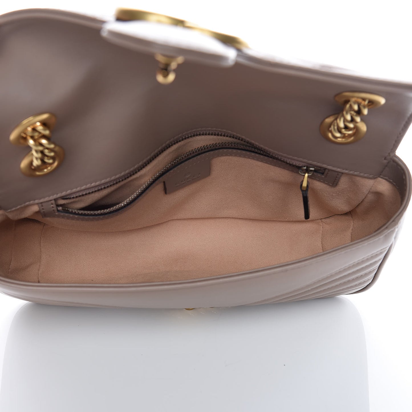 Calfskin Matelasse Small GG Marmont Shoulder Bag Porcelain Rose