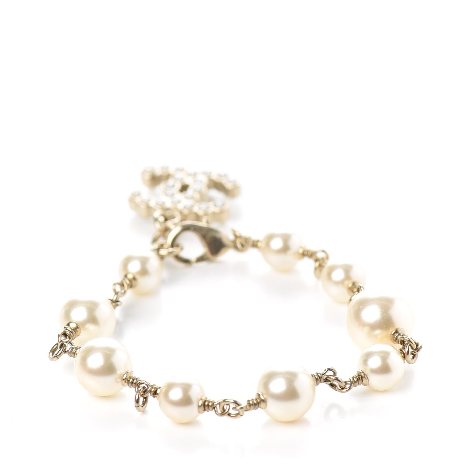Chanel Pearl CC Bracelet Gold 3 of 4