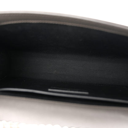 Saint Laurent Grain De Poudre Medium Classic Monogram Kate Satchel Earth Grey 5 of 10