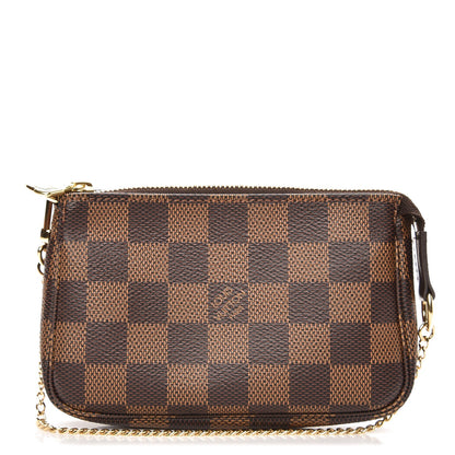 Louis Vuitton Damier Ebene Mini Pochette Accessories 1 of 8