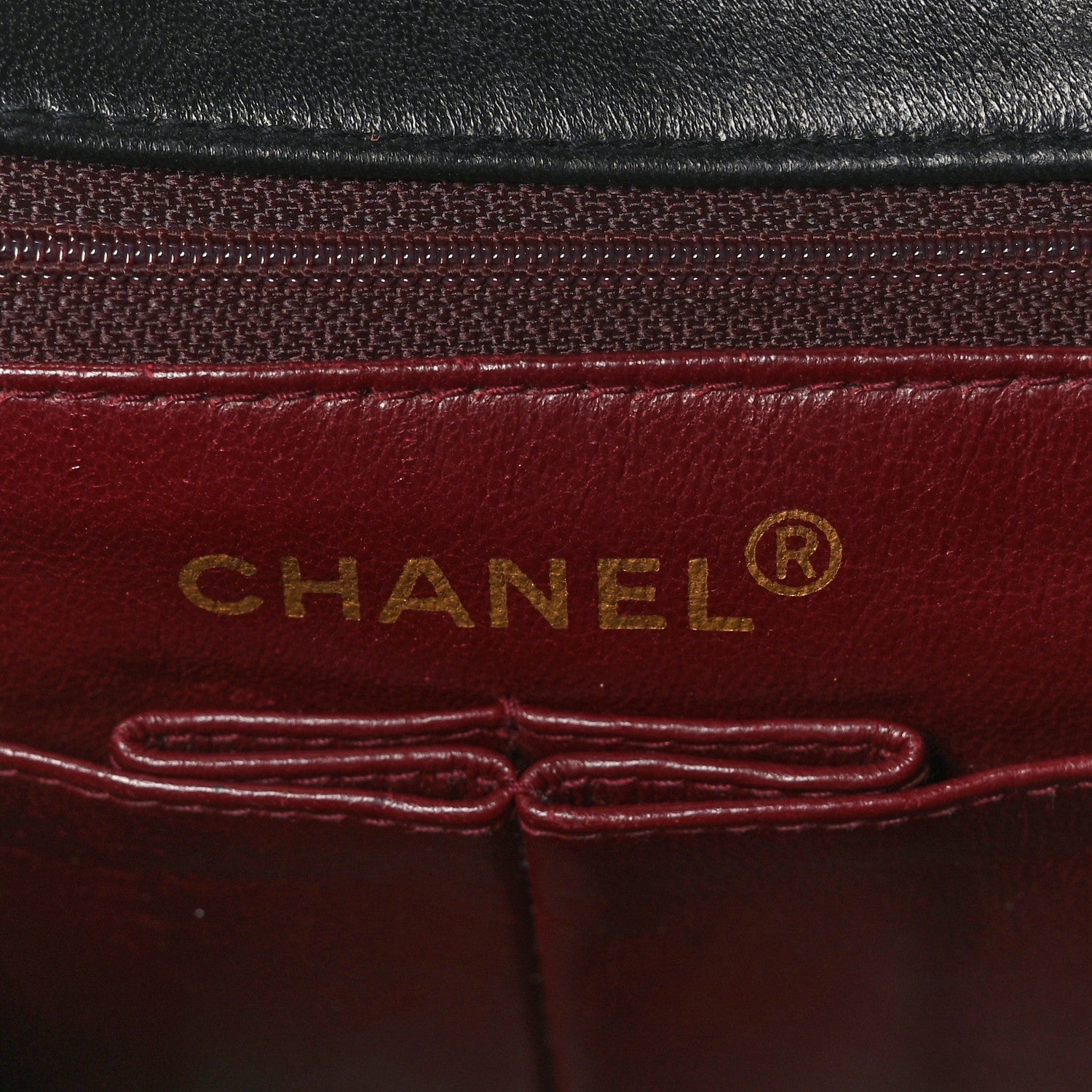Chanel Lambskin Quilted Mini Square Flap Bag Black 6 of 9