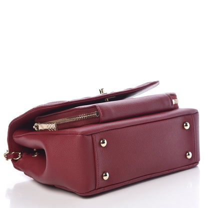 Chanel Caviar Quilted Small Business Affinity Flap Burgundy 4 of 11