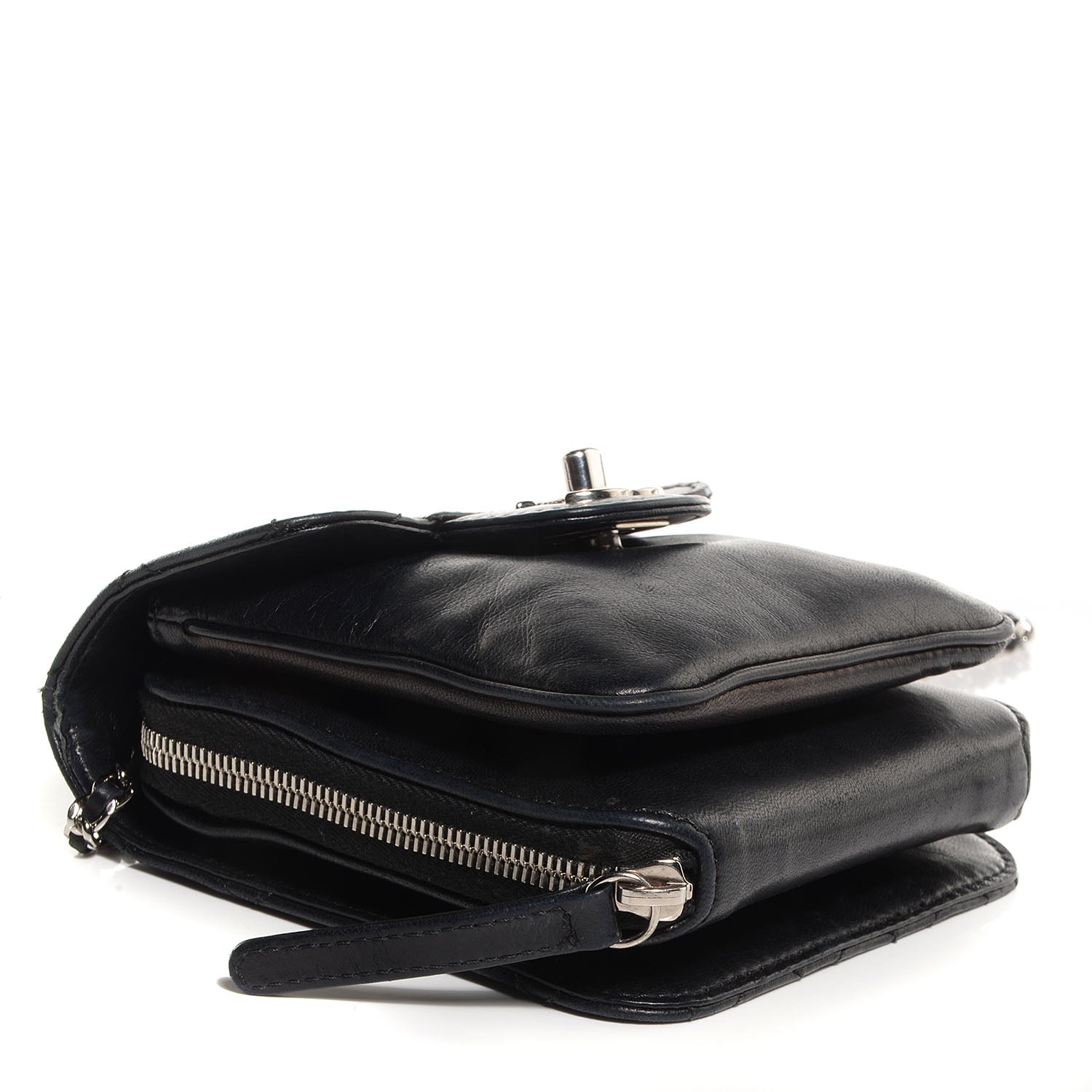 Chanel Lambskin Quilted Mini Crossbody Flap Black 5 of 9