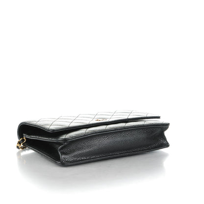 Chanel Caviar Quilted Wallet On Chain WOC Black 4 of 8