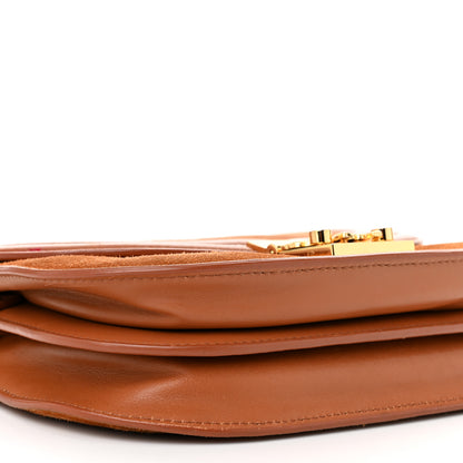 MCM Suede Calfskin Trisha Small Shoulder Bag Brown 9 of 14