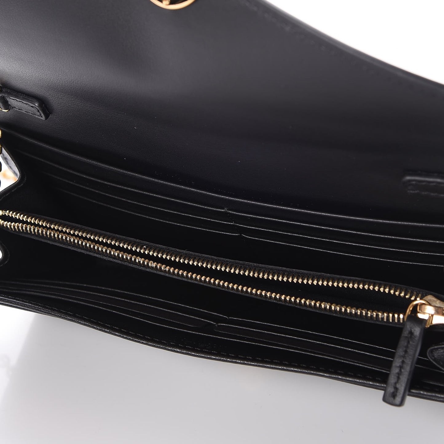 Vitello Liberty Lucido F is Fendi Continental Envelope Wallet On Chain Black