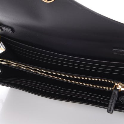Fendi Vitello Liberty Lucido F is Fendi Continental Envelope Wallet On Chain Black 5 of 10