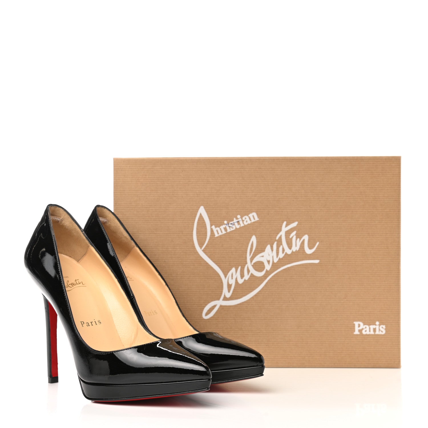 Christian Louboutin Patent Pigalle Plato 100 Pumps 36 Black 9 of 9