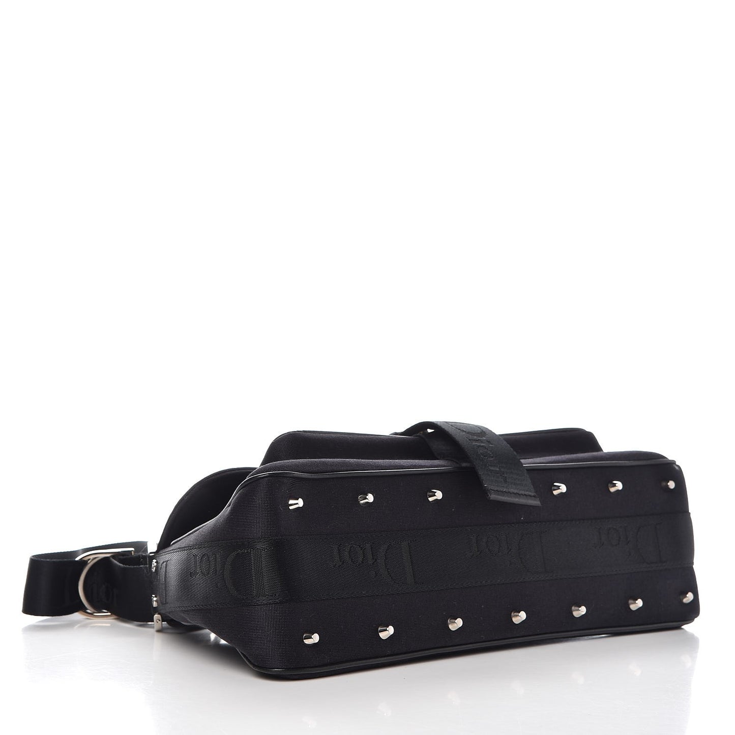Silk Jersey Crystal Hardcore Clutch Black