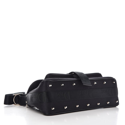 Christian Dior Silk Jersey Crystal Hardcore Clutch Black 4 of 7