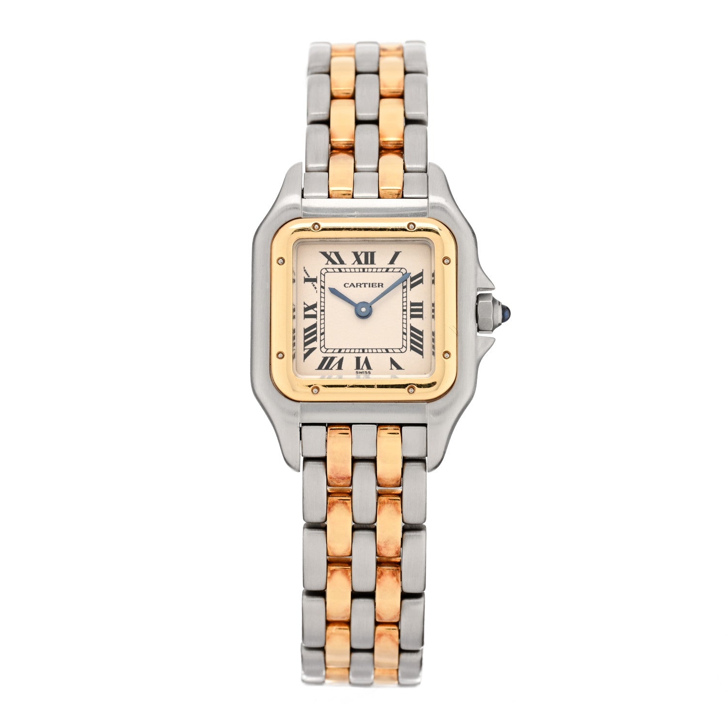 Cartier Stainless Steel 18K Yellow Gold 22mm Panthere Quartz Watch 1 of 5