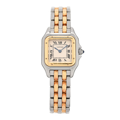 Cartier Stainless Steel 18K Yellow Gold 22mm Panthere Quartz Watch 1 of 5