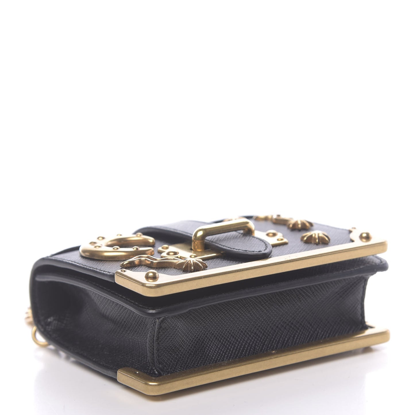 Saffiano Astrology Mini Cahier Bag Black