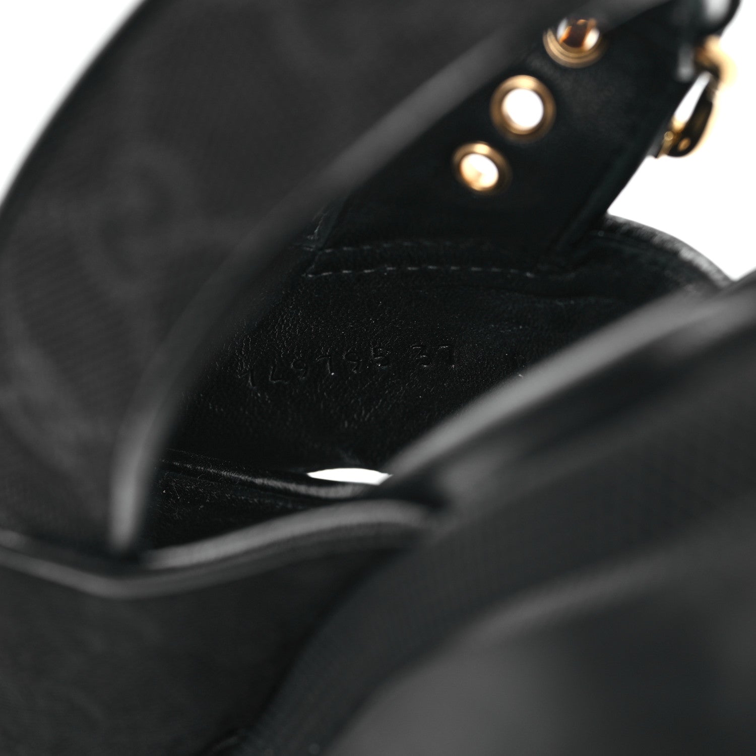 Gucci Monogram Granada Kid Trip 40/72mm Lug Sole Sandals 37 Black 8 of 8