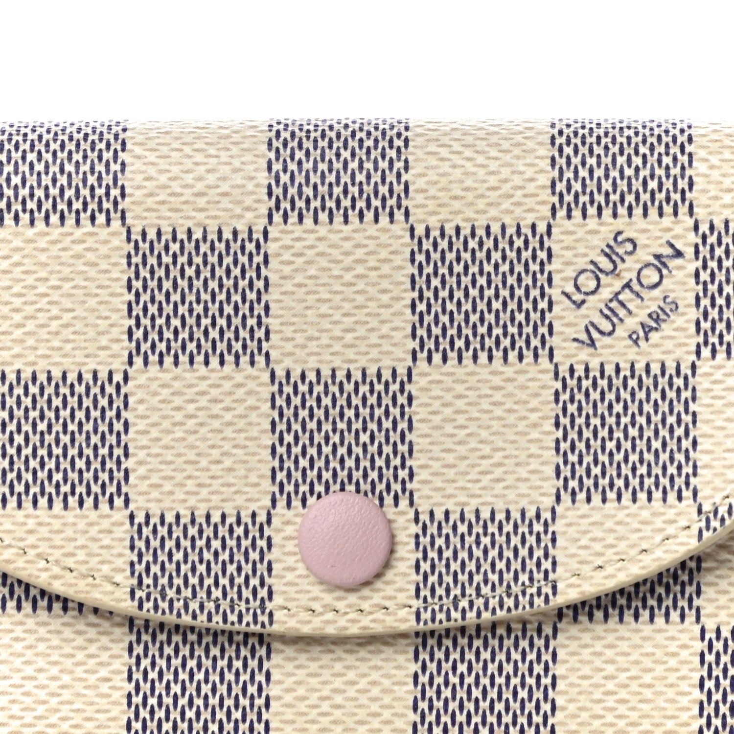 Louis Vuitton Damier Azur Rosalie Coin Purse Rose Ballerine 7 of 9