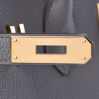 Hermes Togo Birkin 35 Etain 21 of 37