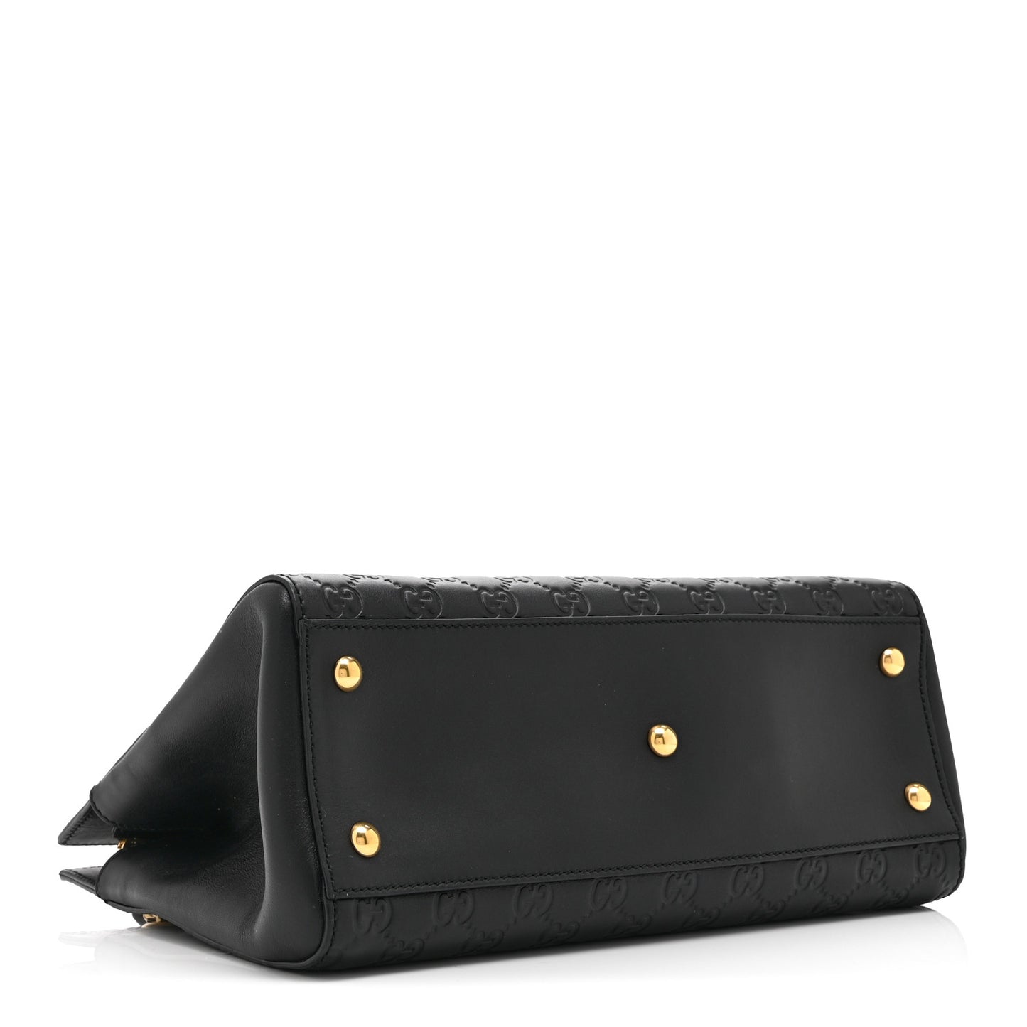 Guccissima Signature Medium Shoulder Tote Bag Black