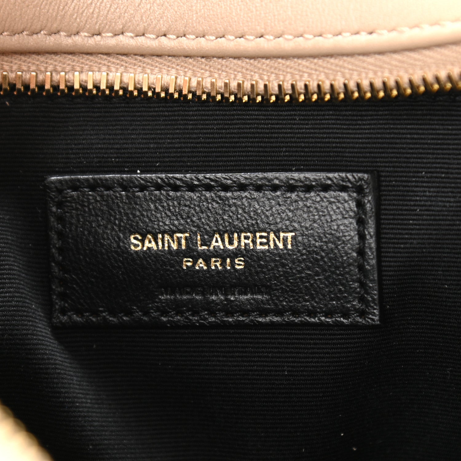 Saint Laurent Calfskin Matelasse Monogram Lou Camera Bag Dark Beige 6 of 11