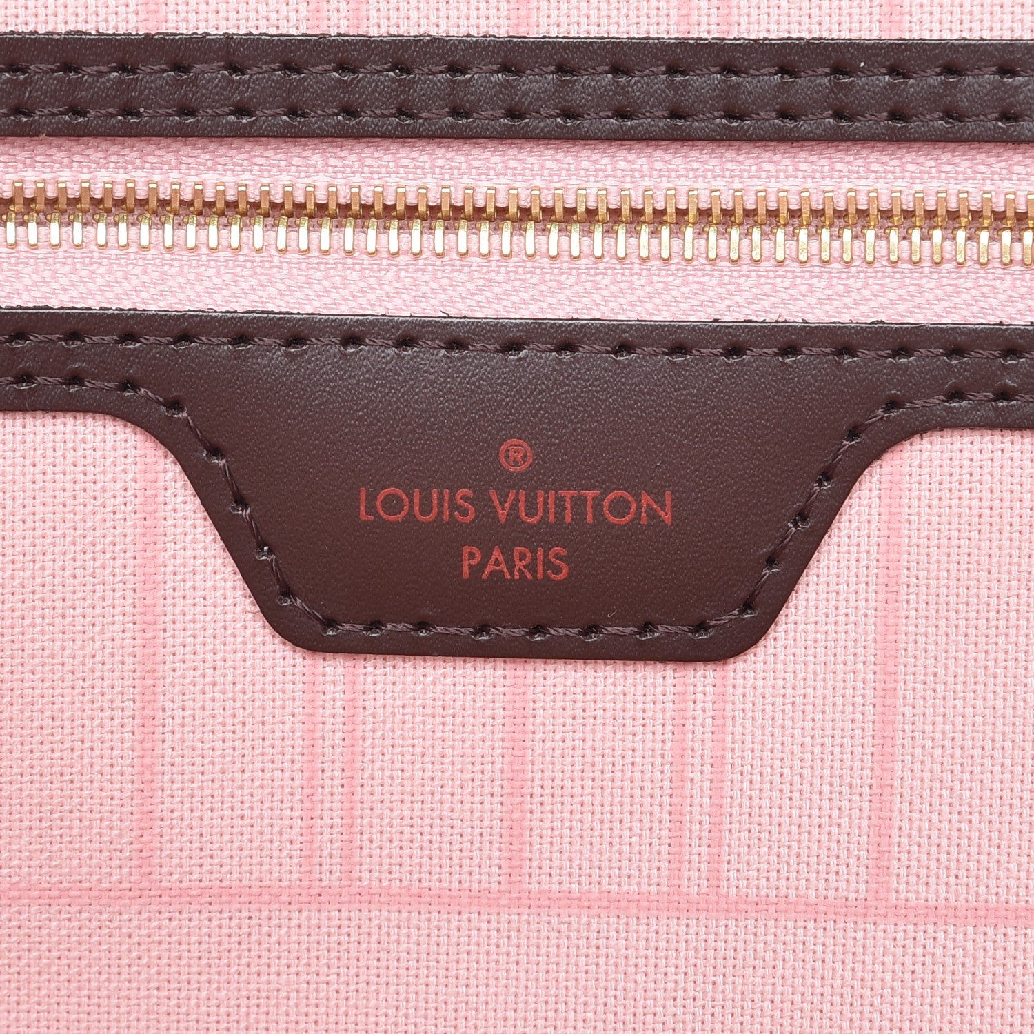 Louis Vuitton Damier Ebene Neo Neverfull MM Rose Ballerine 7 of 9