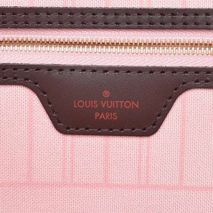 Louis Vuitton Damier Ebene Neo Neverfull MM Rose Ballerine 7 of 9