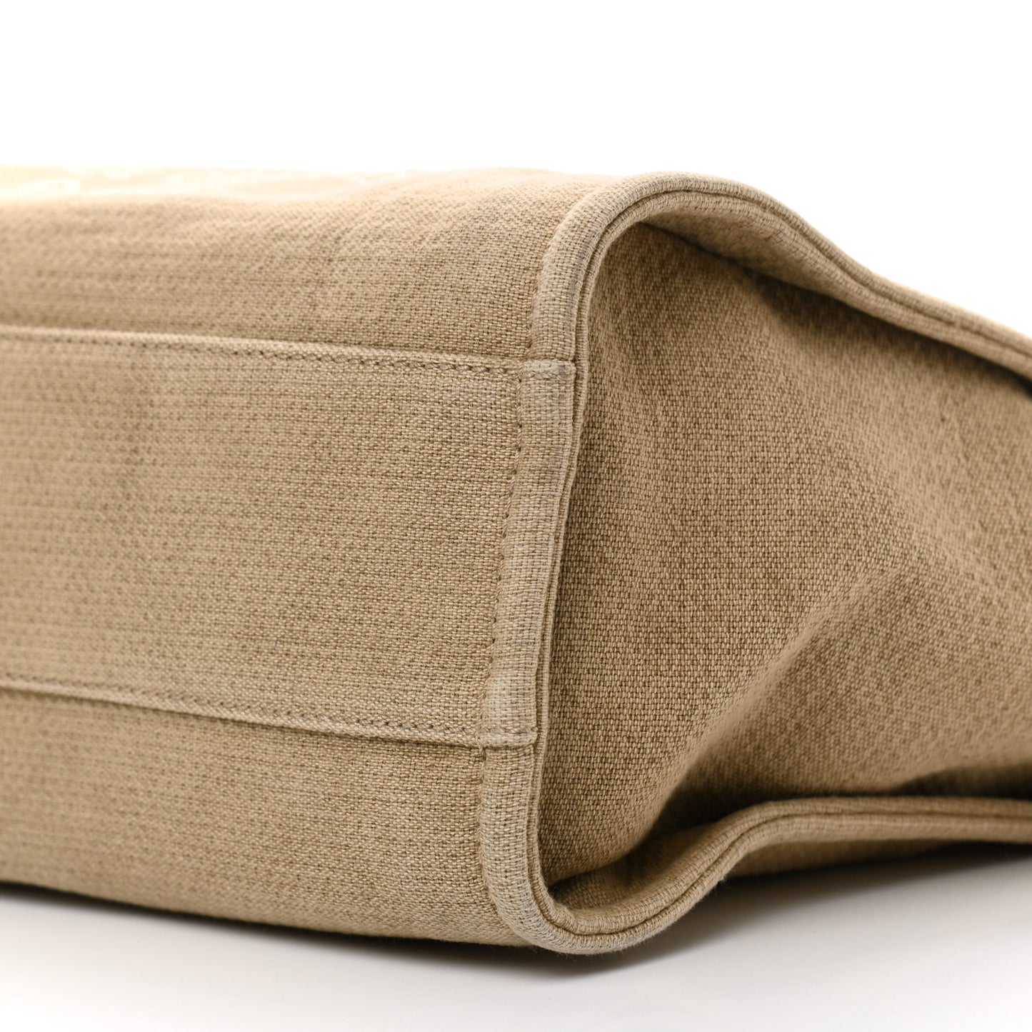 Canvas Small Deauville Tote Beige Black