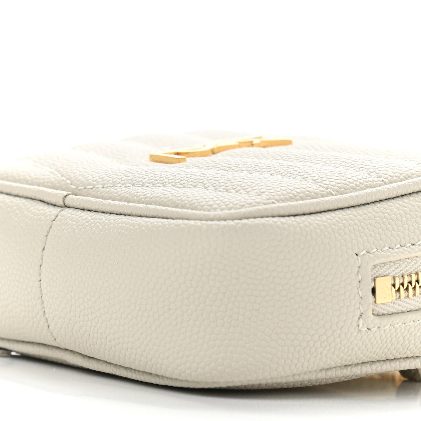Grain De Poudre Matelasse Monogram Baby Lou Camera Bag Crema Soft