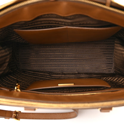 Prada Saffiano Large Galleria Double Zip Tote Cannella 5 of 21