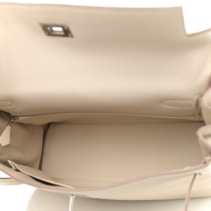 Hermes Togo Au Galop Kelly Retourne 32 Craie Rouge H Fauve Black 5 of 12