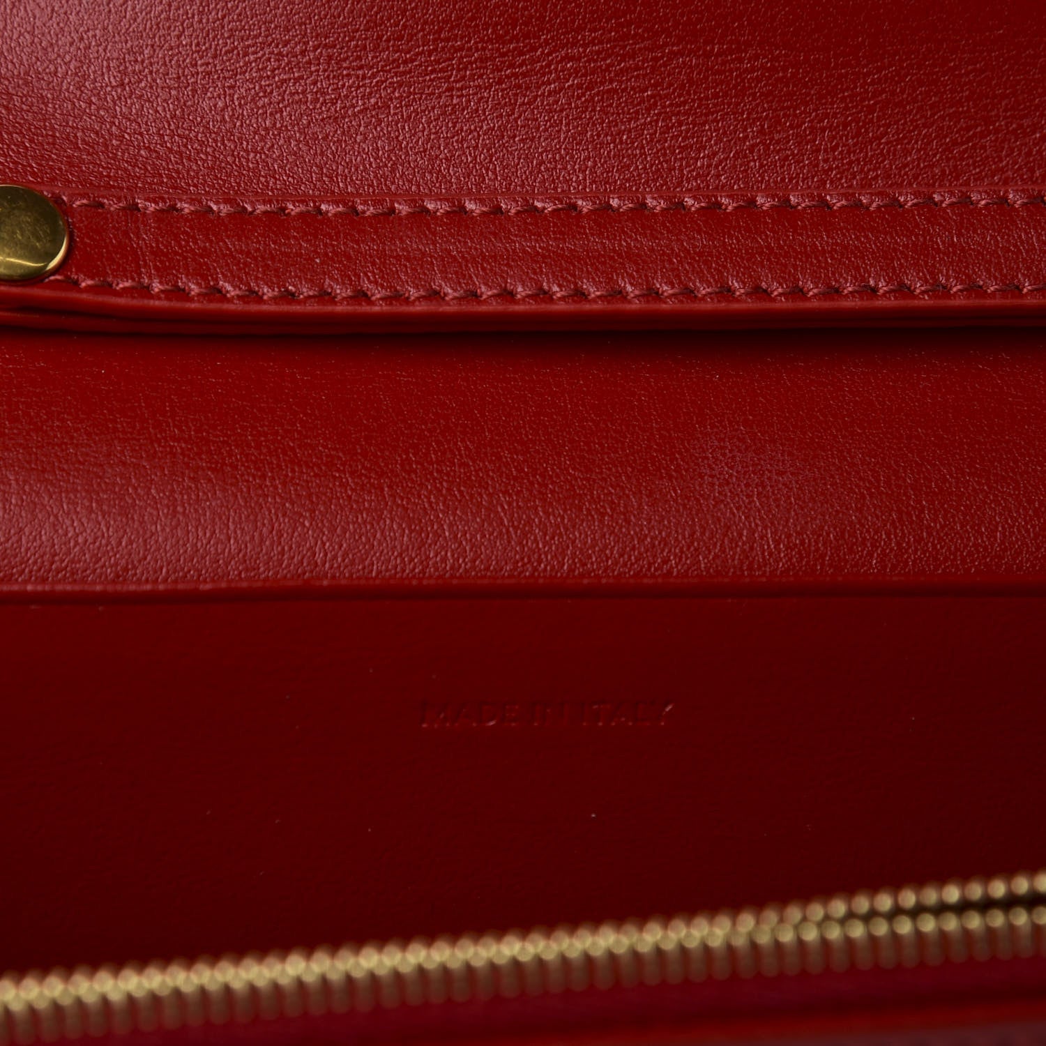 Celine Calfskin C Wallet On Chain Bag Red 8 of 10
